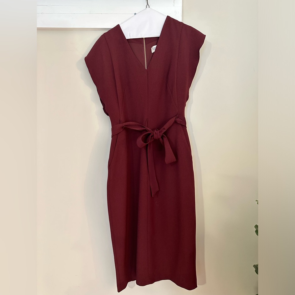 Maroon Eliza J work dress